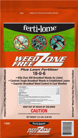ferti-lome Weed Free Zone Plus Lawn Fertilizer 18-0-6