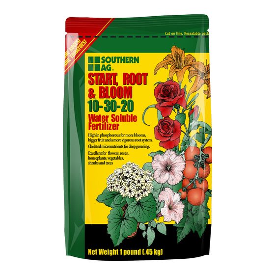 Southern Ag Start, Root & Bloom Fertilizer 10-30-20
